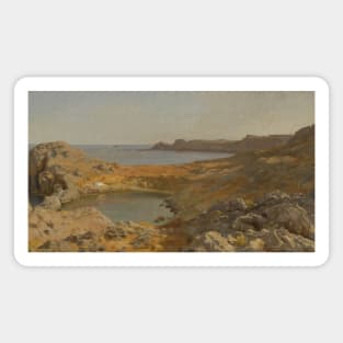 St Paul's Bay At Lindos, Rhodes by Frederic Leighton Magnet